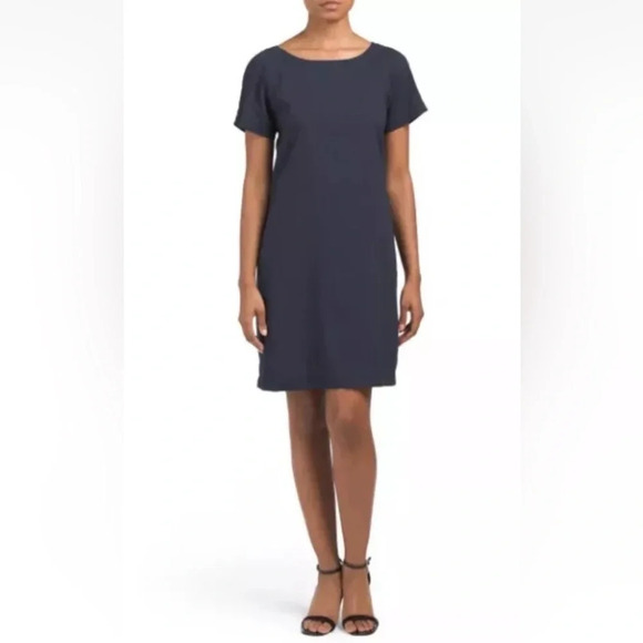 Theory Womens Lace Back‎ Raglan Caliver Linen Blend Dress Size 6 - Picture 1 of 6